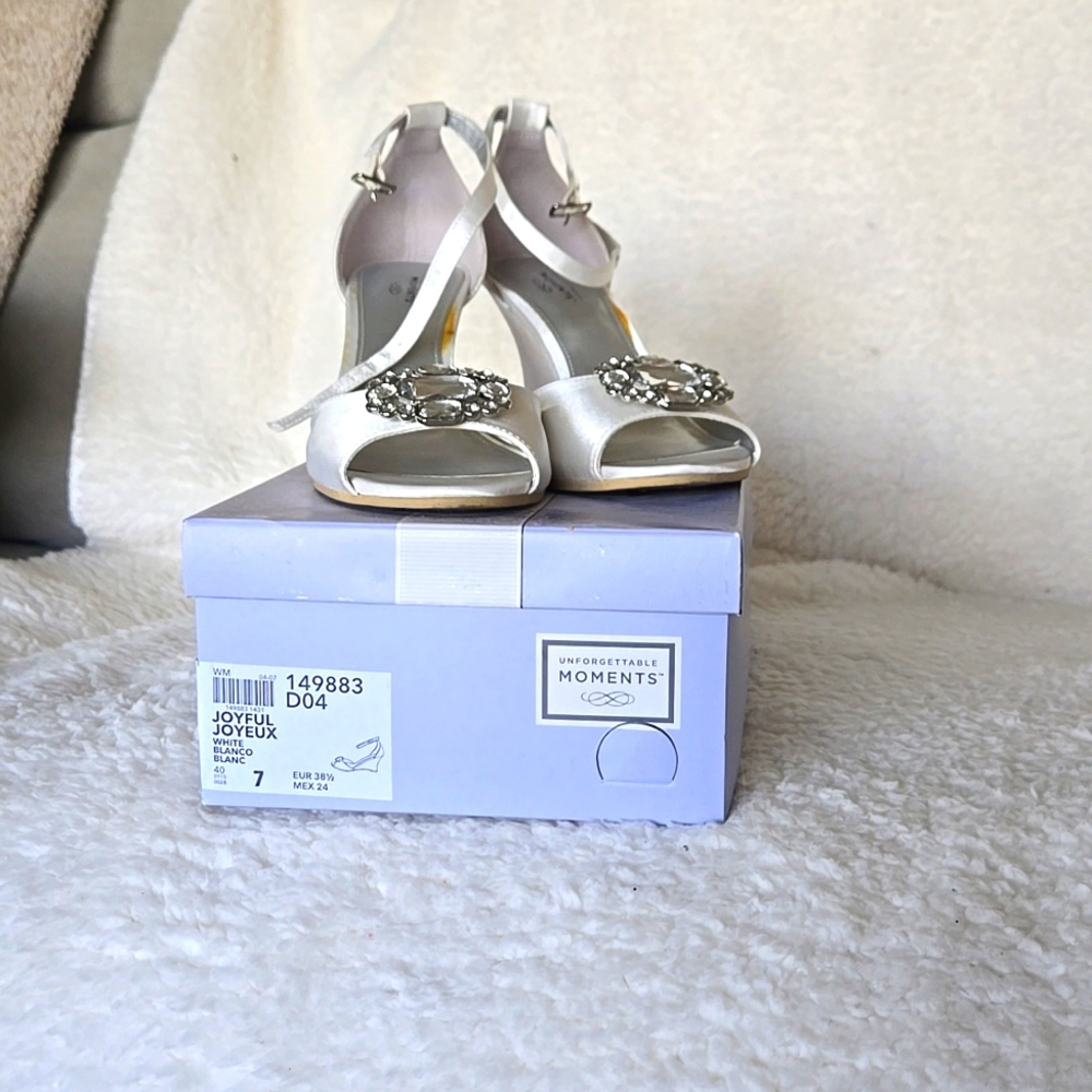 Unforgettable Moments Joyful White Strappy Sandals-Size 7